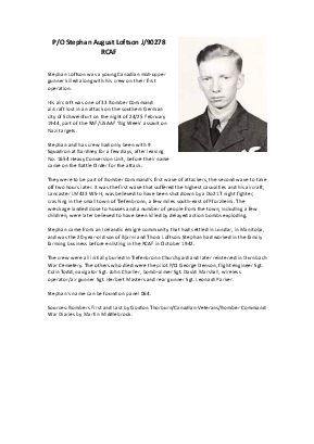 A preview of a PDF biography for Loftson, Stephan August